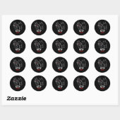 Sticker Rond Baka Anime Ga Otaku Rabbit Slap Japonais (Feuille)