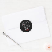 Sticker Rond Baka Anime Ga Otaku Rabbit Slap Japonais (Enveloppe)