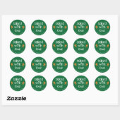 Sticker Rond Baked with Love - Gingerbread Hommes Noël (Feuille)