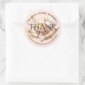 Sticker Rond Bakery Pastry Chef Gold Baking Catering Thank You (Sac)