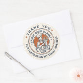 Sticker Rond Bakery Store Pastry Chef Dessert Sweets Thank You (Enveloppe)