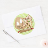 Sticker Rond Baking Christmas Cookies (Enveloppe)