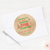 Sticker Rond Baking Cookie Holiday Kitchen Cadeau Balise Noël (Enveloppe)