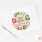 Sticker Rond Baking Spirits Bright Biscuit de Noël (Enveloppe)