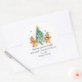 Sticker Rond Baking Spirits Bright | Classique de Noël (Enveloppe)