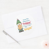 Sticker Rond Baking Spirits Bright Cookie Christmas Holiday (Enveloppe)