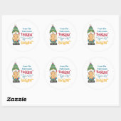 Sticker Rond Baking Spirits Bright Cookie Christmas Holiday (Feuille)