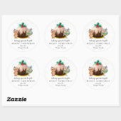 Sticker Rond Baking Spirits Bright | Fêtes de Noël (Feuille)