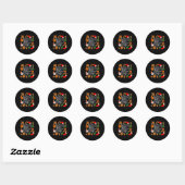 Sticker Rond Baking Spirits Bright Gingerbread Cookies Dark (Feuille)