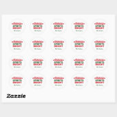 Sticker Rond Baking Spirits Bright Vacances (Feuille)