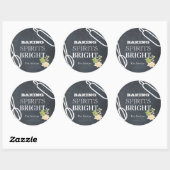 Sticker Rond Baking Springs Bright Holiday Chalkboard (Feuille)
