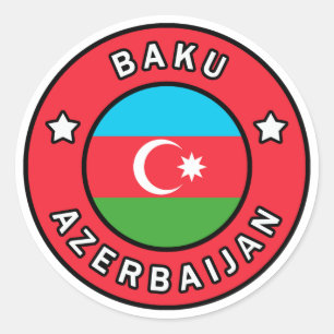 Sticker Rond Bakou Azerbaïdjan