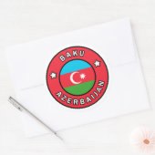 Sticker Rond Bakou Azerbaïdjan (Enveloppe)