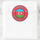 Sticker Rond Bakou Azerbaïdjan (Sac)