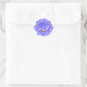 Sticker Rond Bal Cracké Plutôt Violet (Sac)