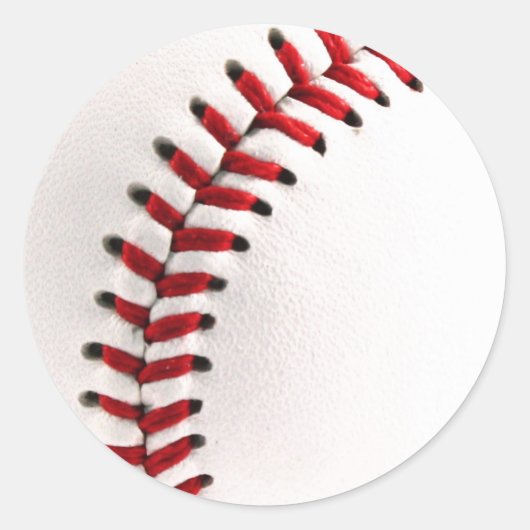 Sticker Rond Bal de baseball original (Devant)