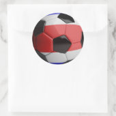 Sticker Rond Bal de football du Costa Rica (Sac)