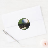 Sticker Rond Bal de golf (Enveloppe)