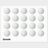 Sticker Rond Bal de golf (Feuille)