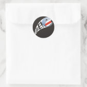 Sticker Rond Bal de golf hurlant (Sac)