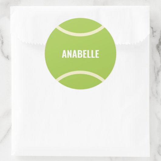 Sticker Rond Bal de tennis vert moderne (Sac)