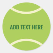 Sticker Rond Bal de tennis vert moderne (Devant)