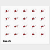 Sticker Rond Bal rouge de Fer (Feuille)