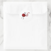 Sticker Rond Bal rouge de Fer (Sac)