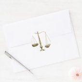 Sticker Rond balance or de justice (Enveloppe)