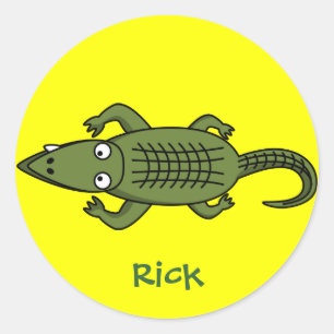 Sticker Rond Balancer l'alligator