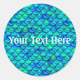 Sticker Rond Balances bleues à perte d'eau