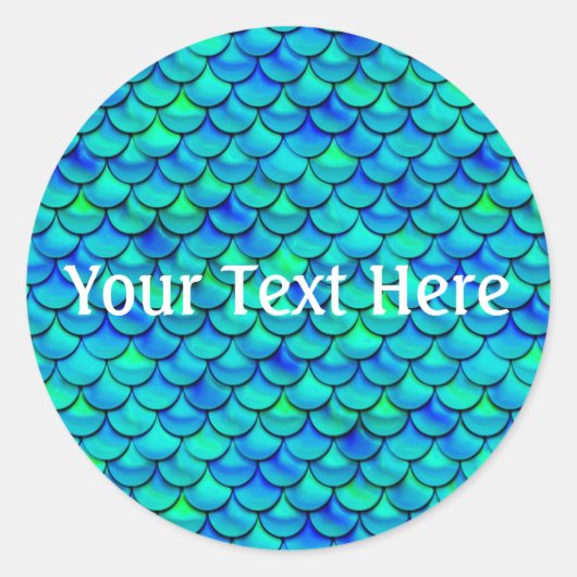 Sticker Rond Balances bleues à perte d'eau (Devant)