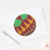 Sticker Rond Balances bourguignonnes et vertes (Enveloppe)