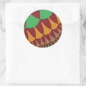 Sticker Rond Balances bourguignonnes et vertes (Sac)
