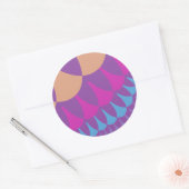 Sticker Rond Balances rose et violet (Enveloppe)