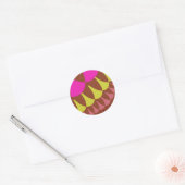 Sticker Rond Balances roses et Brown (Enveloppe)