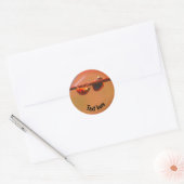 Sticker Rond Balancing Ladybugs Nature Personnalisée (Enveloppe)