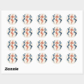 Sticker Rond Balayage (Feuille)