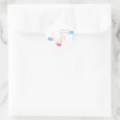 Sticker Rond Balayage musical (Sac)