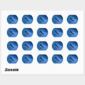 Sticker Rond Bald-Eagle-Alaska (Feuille)