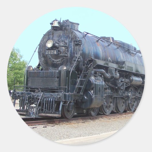 Sticker Rond Baldwin - Locomotive ferroviaire 2124 (Devant)