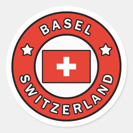Sticker Rond Bâle Suisse (Devant)