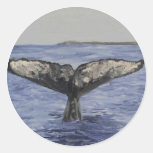 Sticker Rond Baleine (Devant)
