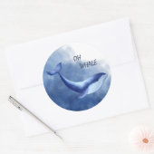 Sticker Rond Baleine (Enveloppe)