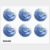 Sticker Rond Baleine (Feuille)