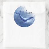 Sticker Rond Baleine (Sac)