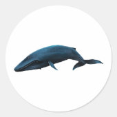STICKER ROND BALEINE BLEUE (Devant)