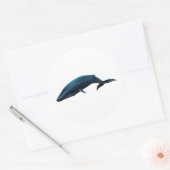 STICKER ROND BALEINE BLEUE (Enveloppe)