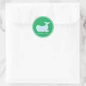 Sticker Rond Baleine de Preppy - Merci (Sac)