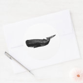 STICKER ROND BALEINE DE SPERME (Enveloppe)